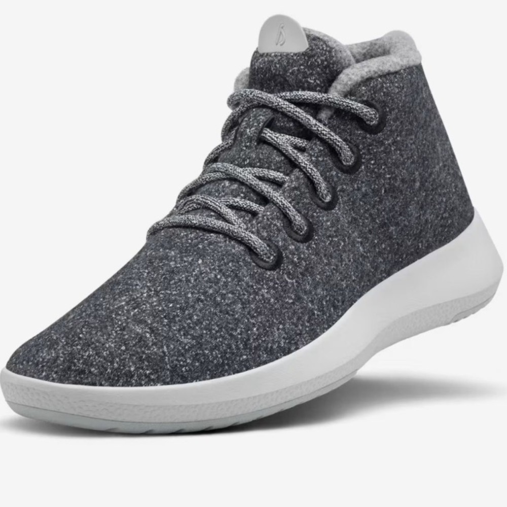 NEW Gray High-Top Sneakers Allbirds In Box! Women 8! Sporty And Lightweight! - Picture 3 of 8